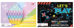 Zeszyt papierów kolorowych samoprzylepnych B4 8 kartek