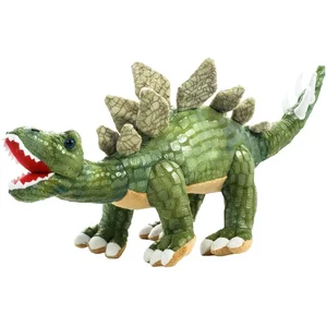 Maskotka pluszowy dinozaur stegozaur ciemny zielony 43cm 12954 Maskotka pluszowy dinozaur stegozaur ciemny zielony 43cm 12954