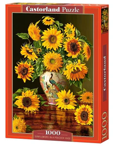 Puzzle 1000 Sunflowers in a Peacock Vase Puzzle 1000 Sunflowers in a Peacock Vase