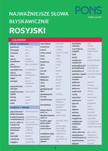 Czasy i czasowniki błyskawicznie MINI rosyjskie