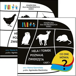 Hela i Tomek poznają zwierzęta Część 1-2 Pakiet. Książeczki dla najmłodszych dzieci