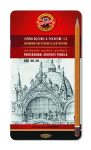 Ołówek grafitowy 1502/II Art 8B-2H 12 sztuk