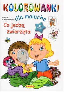 Kolorowanki dla malucha Co jedzą zwierzęta