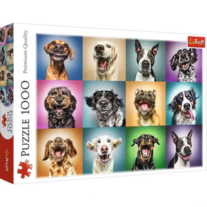 Puzzle Zabawne psie portrety 1000 Puzzle Zabawne psie portrety 1000