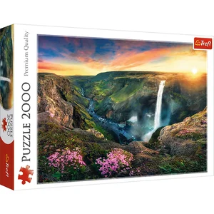 Puzzle Wodospad Haifoss Islandia 2000