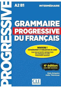 Grammaire progressive niveau intermediaire A2 B1 +CD