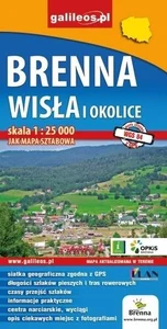 Mapa sztabowa - Brenna, Wisła i okolice 1:25 000 Mapa sztabowa - Brenna, Wisła i okolice 1:25 000