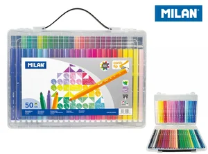Flamastry Milan 50 kolorów w plastikowej walizce