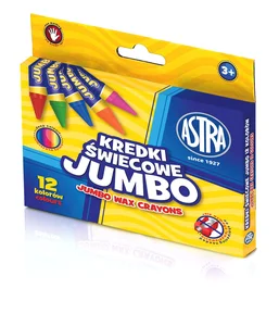 Kredki świecowe Jumbo 12 kolorów