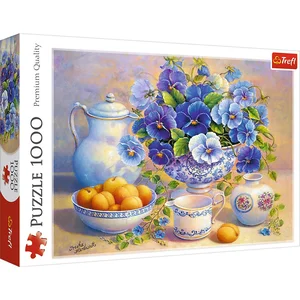 Puzzle Niebieski bukiet 1000