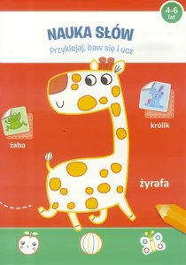 Nauka słów Przyklejaj baw się i ucz