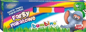 Farby plakatowe Bambino 10 kolorów 20 ml