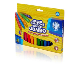 Kredki świecowe Super Jumbo 12 kolorów