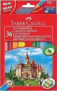 Kredki Faber-Castell Zamek 36 kolorów +temperówka