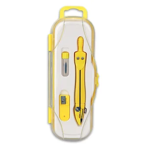Cyrkiel szkolny Penmate PC-101 z grafitem 2 mm żółty Cyrkiel szkolny Penmate PC-101 z grafitem 2 mm żółty