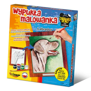 Wypukła malowanka psy labrador 61002