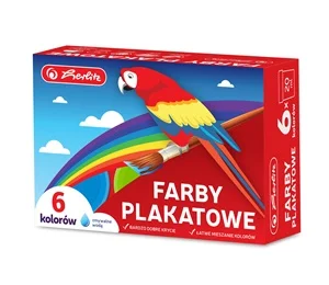 .FARBY PLAKATOWE SZK.(6) KOL.20ML .FARBY PLAKATOWE SZK.(6) KOL.20ML