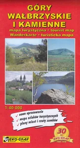 Góry Wałbrzyskie i Kamienne mapa turystyczna 1:40 000 Góry Wałbrzyskie i Kamienne mapa turystyczna 1:40 000