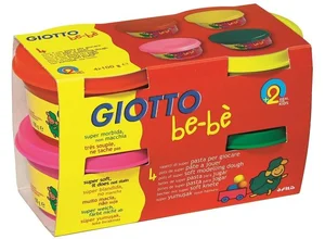 Ciastolina Giotto be-be, 4 kolory x 100g