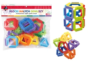 Klocki małych geniuszy figury przestrzenne 32 elementy 102191 Klocki małych geniuszy figury przestrzenne 32 elementy 102191