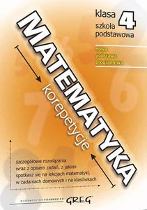 Matematyka - korepetycje - szkoła podstawowa, klasa 4