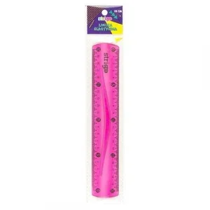 Linijka elastyczna Strigo 20 cm - różowa (SSC012)