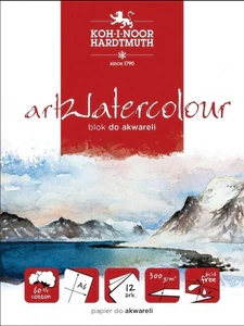 Blok akwarelowy Art Watercolour A4 12 kartek 300G