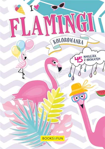 Kolorowanka Flamingi z naklejkami Kolorowanka Flamingi z naklejkami