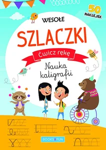 Wesołe szlaczki Ćwicz rękę Nauka kaligrafii 50 naklejek Wesołe szlaczki Ćwicz rękę Nauka kaligrafii 50 naklejek