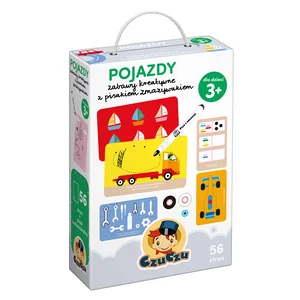 Pojazdy Zabawy kreatywne z pisakiem zmazywakiem Pojazdy Zabawy kreatywne z pisakiem zmazywakiem