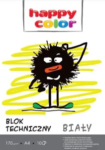 Blok techniczny A4 biały 10 kartek Premium 250g/m2