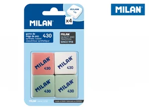 Gumki syntetyczne Milan 4 sztuki 430 na blistrze Gumki syntetyczne Milan 4 sztuki 430 na blistrze