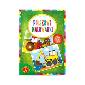 Piaskowe malowanki Koparka Traktor