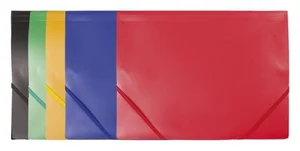 Teczka plastikowa z gumką czarna D.RECT