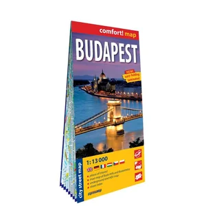 Budapeszt (Budapest) laminowany plan miasta 1:13 000