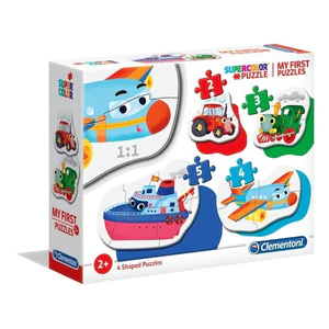 Moje pierwsze puzzle Pojazdy 4 w 1