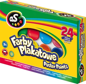 Farby As plakatowe Astra 24 kolory 20 ml Farby As plakatowe Astra 24 kolory 20 ml