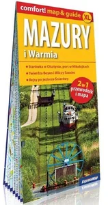 Mazury i Warmia laminowany 2w1 przewodnik i mapa Mazury i Warmia laminowany 2w1 przewodnik i mapa