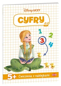 Disney uczy Kraina Lodu Cyfry Ćwiczenia z naklejkami 5+
