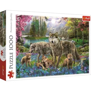 Puzzle Wilcza rodzina 1000