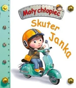 Skuter Janka. Mały chłopiec Skuter Janka. Mały chłopiec