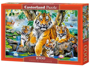 Puzzle 1000 Tigers by the Stream