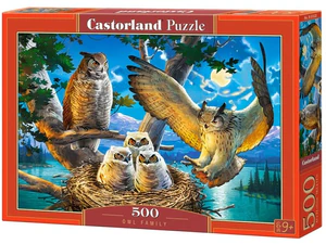Puzzle 500 Owl Family