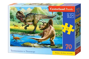 Puzzle 70 Tyrannosaurus vs Triceratops