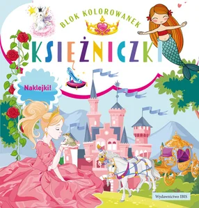 Blok kolorowanek Księżniczki naklejki
