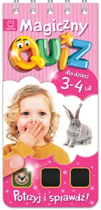Magiczny quiz dla dzieci 3-4 lata Różowy