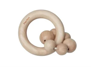 Drewniana Grzechotka z koralikami, Seria Plan Natural, Plan Toys 5266