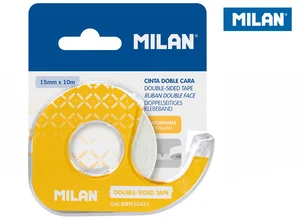 Taśma MILAN samoprzylepna dwustronna 15 mm x 10 m  z dyspenserem na blistrze