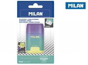Temperówko - gumka MILAN COMPACT SUNSET  fioletowo - zielono - żółta BYM10424