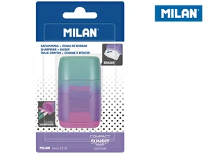 Temperówka z gumką Milan Compact Sunset zielo